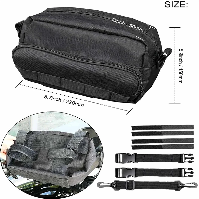Motorcycle Gear Bag - Sac de Rangement Avant Universel pour