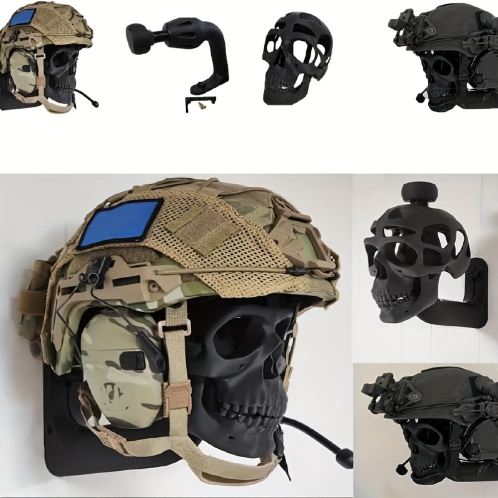 Motorcycle Gear Display Rack - Support mural durable pour casque de