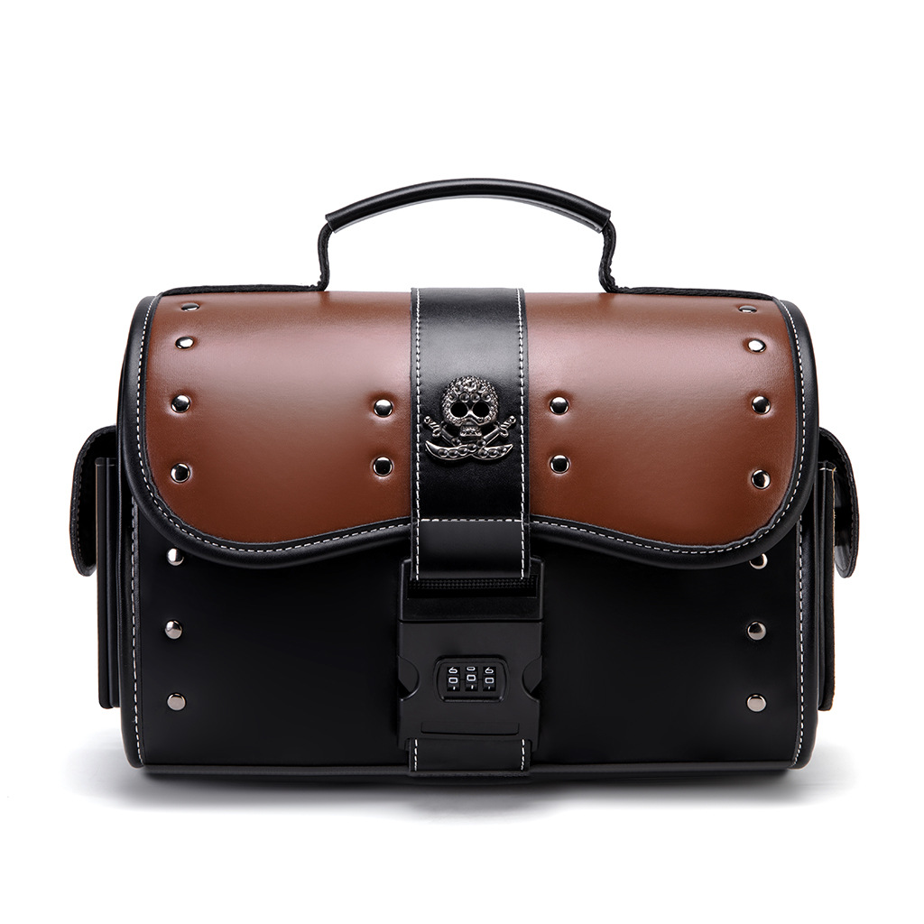 Motorcycle Gear Bag - Sacoche latérale de moto vintage en