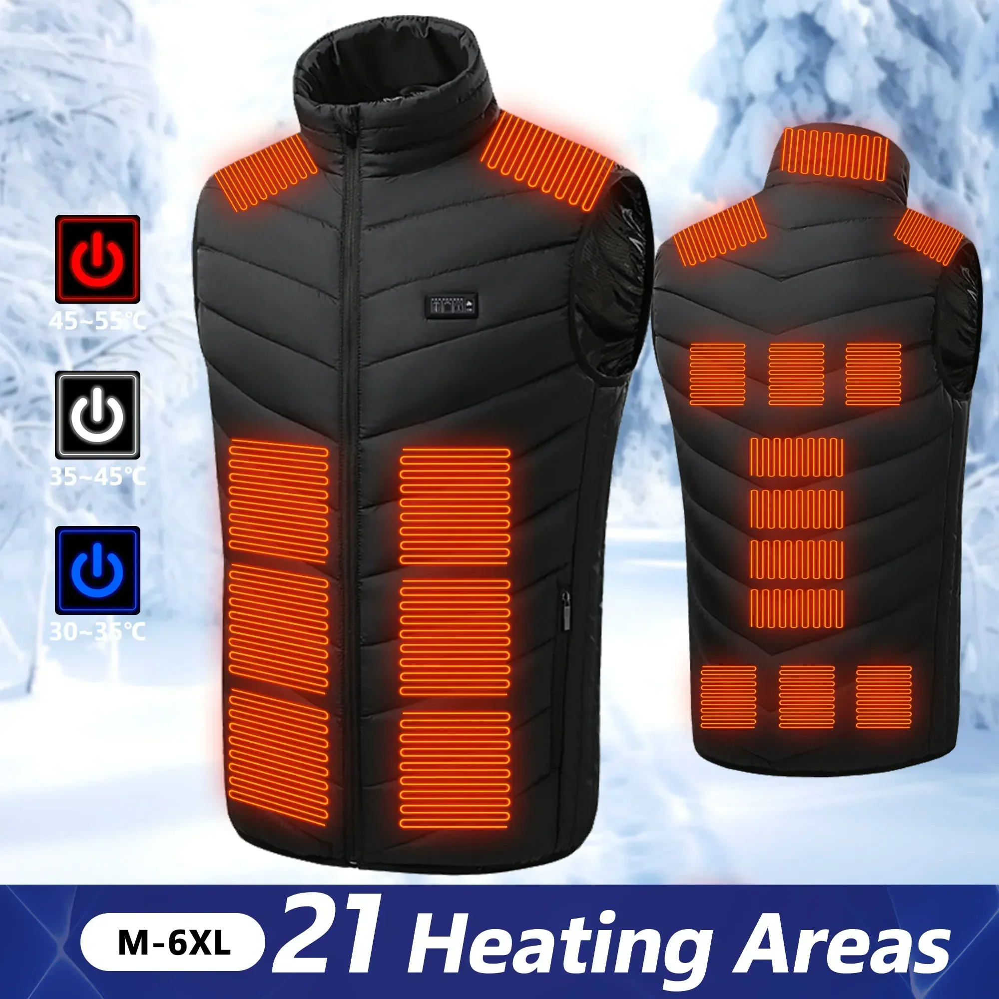 Motorcycle Gear Vest - Veste chauffante USB Sportedly pour hommes