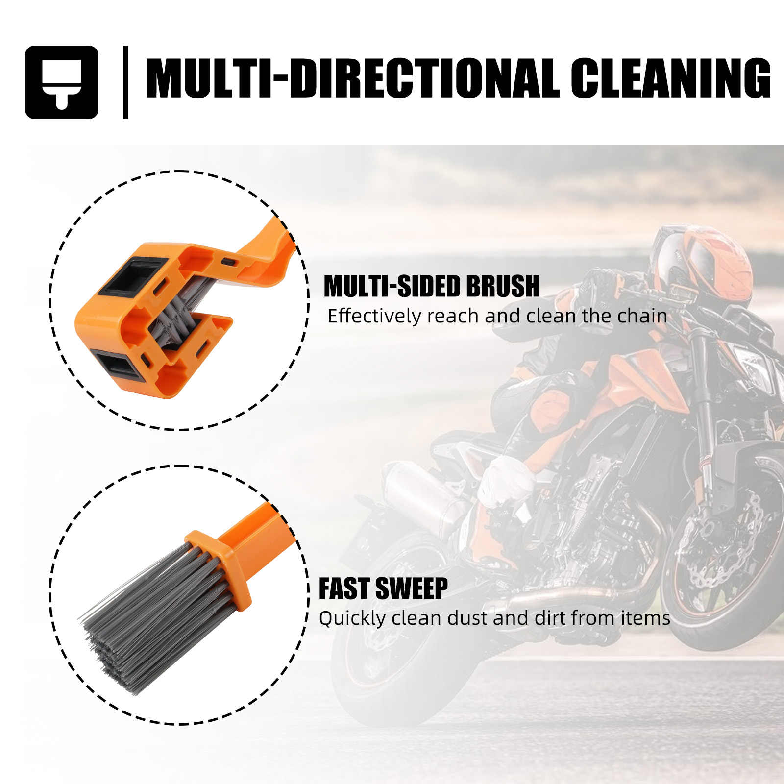 Brosse de nettoyage de chaîne  - Motorcycle Gear Oil For Chain avis et prix