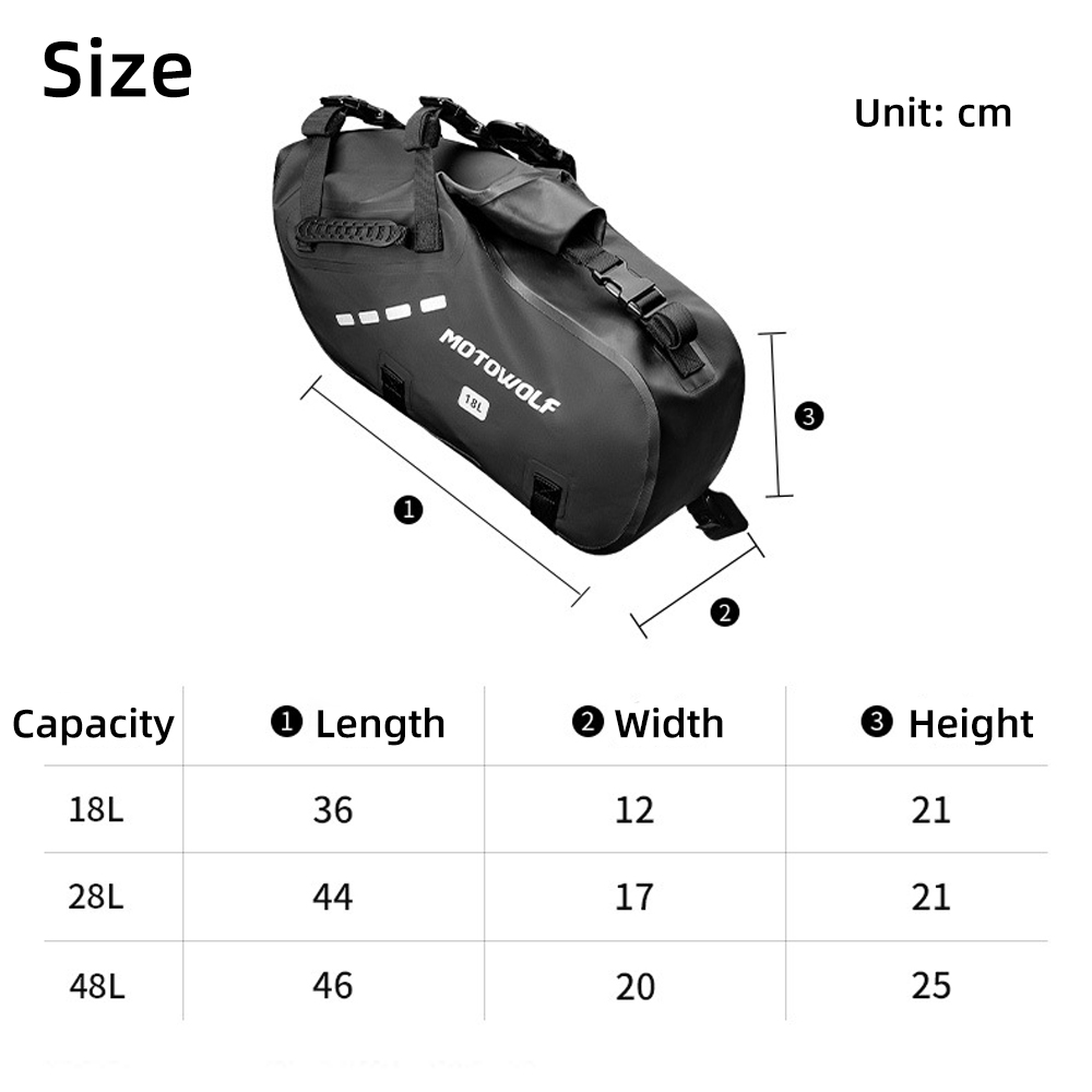 Sacs de selle de moto imperméa - Motorcycle Gear Bag avis et prix