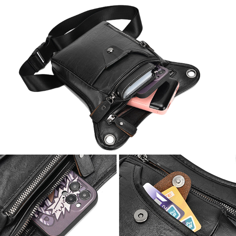 Sac de taille Vintage en cuir  - Motorcycle Gear Bag avis et prix
