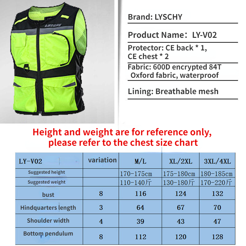 LYSCHY – gilet réfléchissant p - Motorcycle Gear Vest avis et prix
